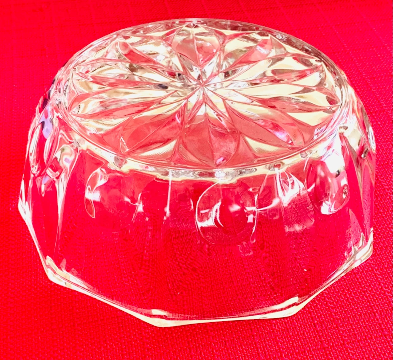 Bowls + 5 small very thick glass bowls, rosette pattern – photo 4